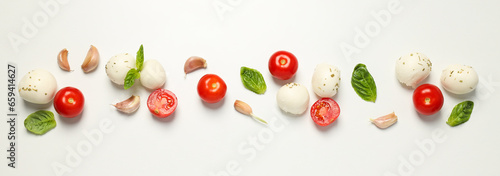 Mozzarella cheese, concept of tasty and delicious dairy products © Atlas