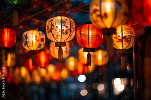 Lanterns float skyward casting blessings and hope during Asian New Year 