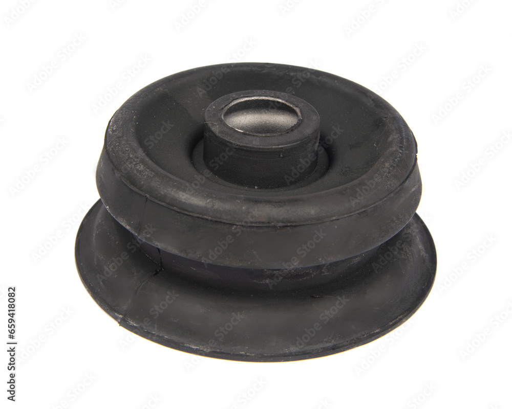 Top view ,Automotive Shock absorber mounting kit isolated on white background. Top view ,Automotive Shock absorber mounting kit isolated on white background.