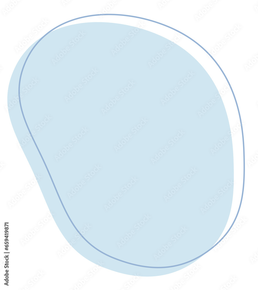 Organic blob shape element