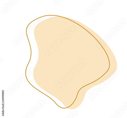 Organic blob shape element