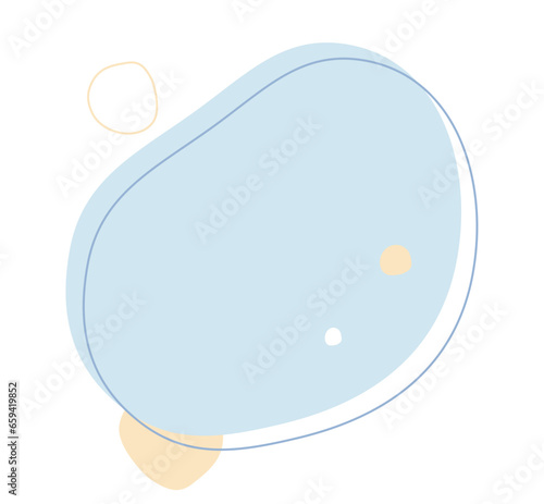 Organic blob shape element