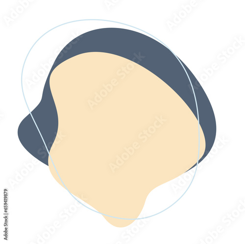 Organic blob shape element