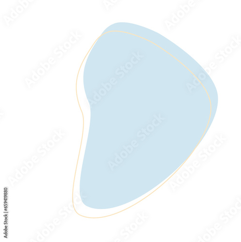 Organic blob shape element