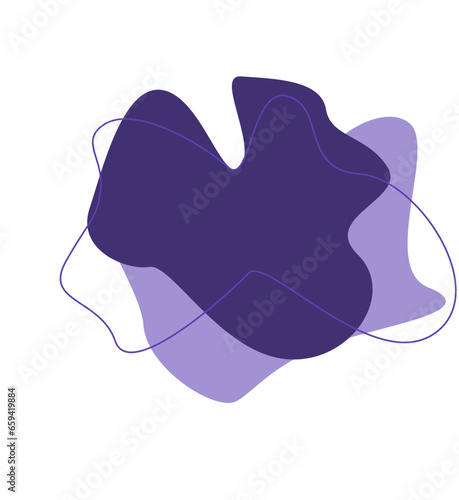 Organic blob shape element