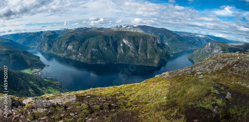 Fototapeta Naklejka Na Ścianę i Meble -  Sognefjord, Mt. Prest, Norway