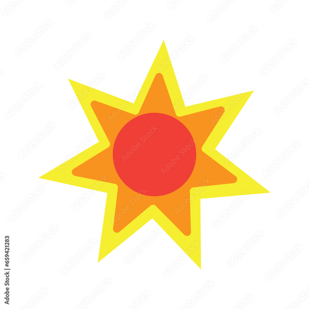 Sun Vector illustration Icon Logo Template design Sun Vector illustration Icon Logo Template design