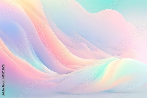 Pastel colors fluid gradient background grainy texture holographic abstract banner header poster cover design