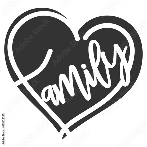 Family Heart - Family Illustration