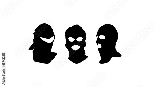 terrorist mask silhouette