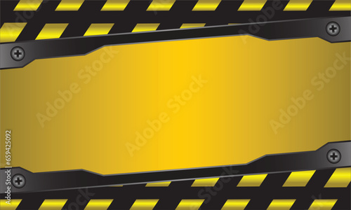 background with warning stripes. Grunge yellow and black diagonal stripes. Industrial warning background, warn caution, construction, safety