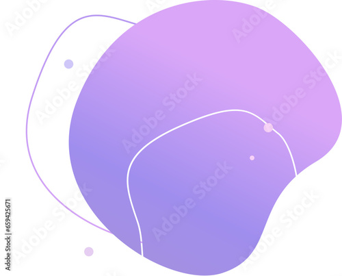 Dreamy space imaginary universe - Organic blob shape element meta liquid