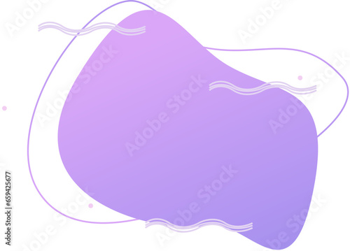 Dreamy space imaginary universe - Organic blob shape element meta liquid