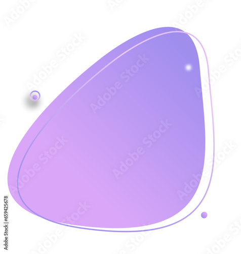 Dreamy space imaginary universe - Organic blob shape element meta liquid