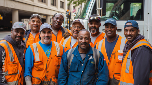 Diverse and mixed group of satisfied and happy workers ©  Mohammad Xte