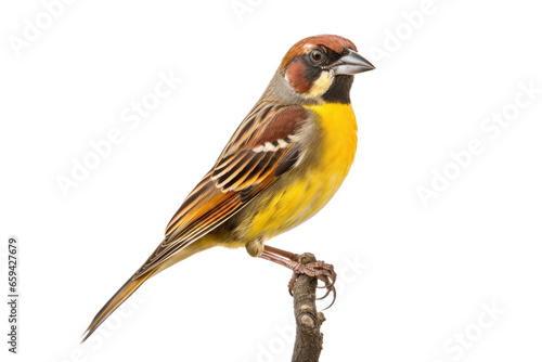 Dickcissel isolated on transparent background, Generative Ai