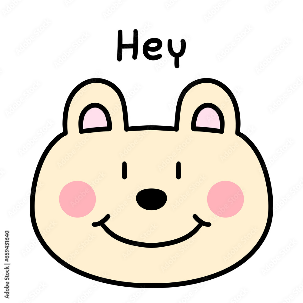 a cute little bear with a bright smile a cute little bear with a bright smile