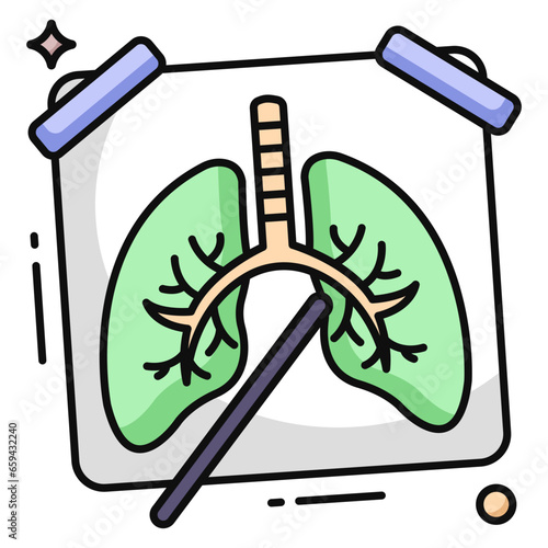 Premium download icon of lungs