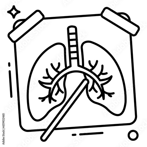 Premium download icon of lungs