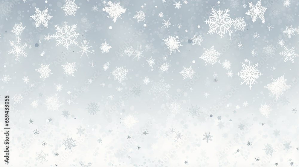  a snowflake background with white snow flakes on it.  generative ai