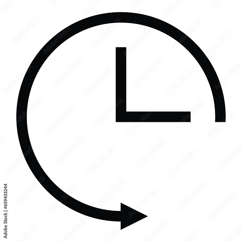 browsing history icon, vector isolated on white background. Modern and simple application and web design. browsing history icon, vector isolated on white background. Modern and simple application and web design.