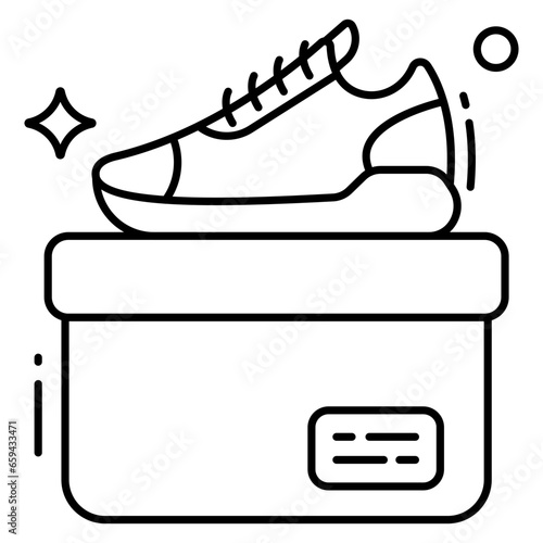 An icon design of shoe