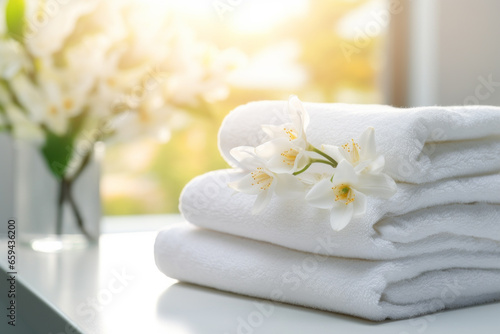 Soft, gentle, and clean white towels for a tender, silky-smooth skin. Begin your day again with a focus on cleanliness and refreshment after your morning face wash or bath.