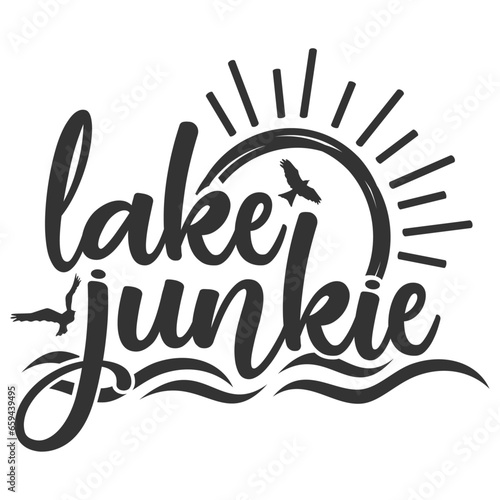 Lake Junkie - Fishing Illustration