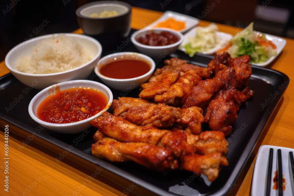 eat grilled bbq meat that is very delicious and topped with sauce to make it even more pleasing to the tongue eat grilled bbq meat that is very delicious and topped with sauce to make it even more pleasing to the tongue