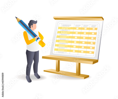 Business plan board checklist man