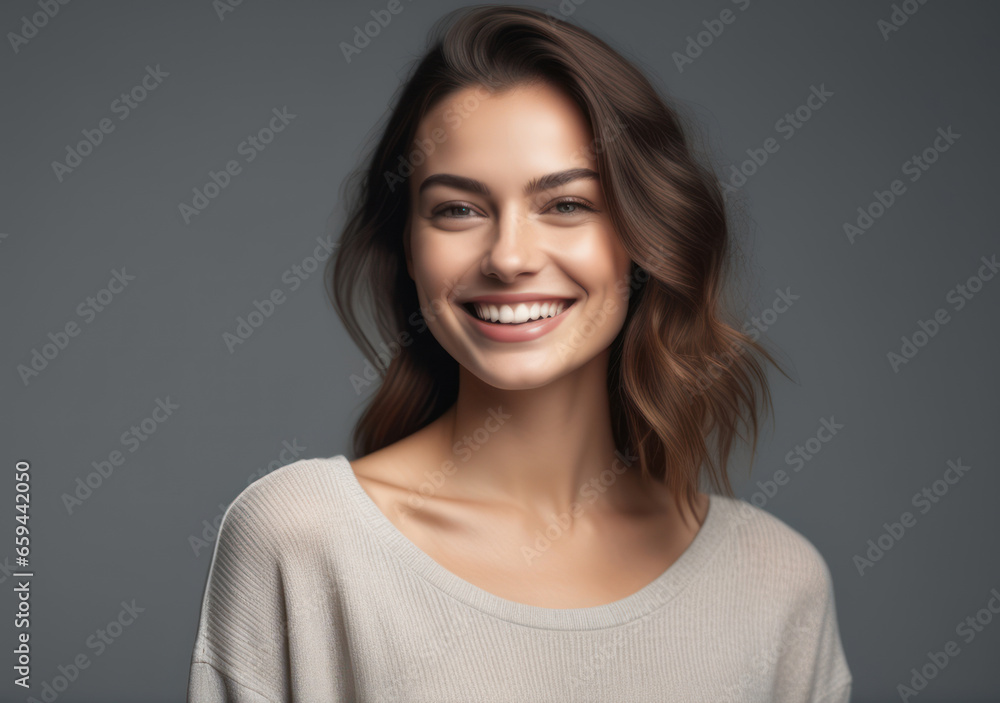 Portrait of a smiling woman Portrait of a smiling woman
