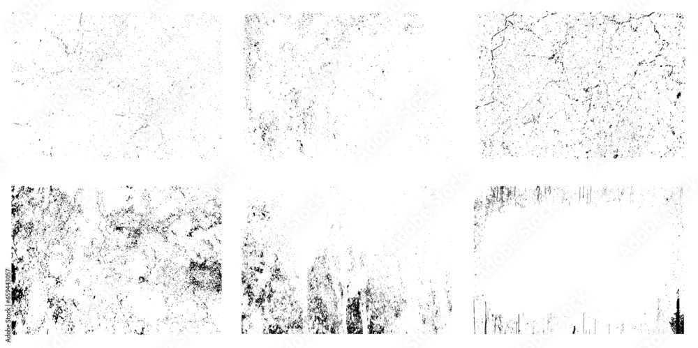 Set of grunge textures.Vector distress overlay textures. Set of grunge textures.Vector distress overlay textures.