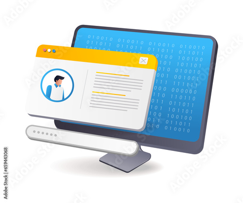 Personal computer security system with password