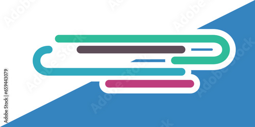 semicircle in rainbow style, background