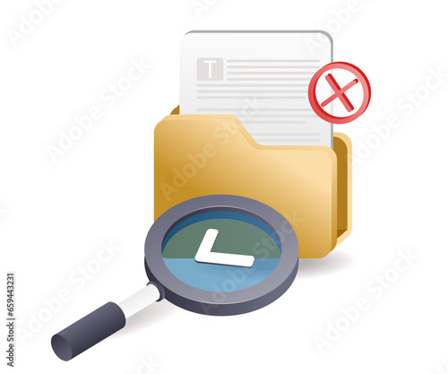 Search for error folder data