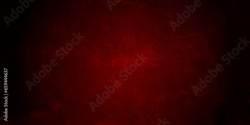 Abstract Red Grunge Wall Texture Background. Dark Edge Red Grunge. Vector 
