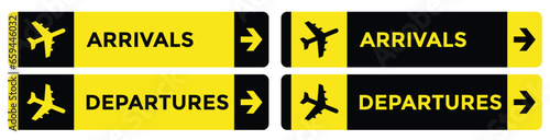 arrivals sign vector or arrivals board airport isolated on white background. Best arrivals airport sign vector. arrivals icon vector for content about airport. The best sign isolated.