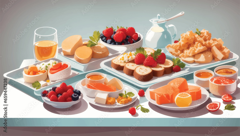The process of preparing delicious food from above. Various Ingredients for dishes and food The process of preparing delicious food from above. Various Ingredients for dishes and food