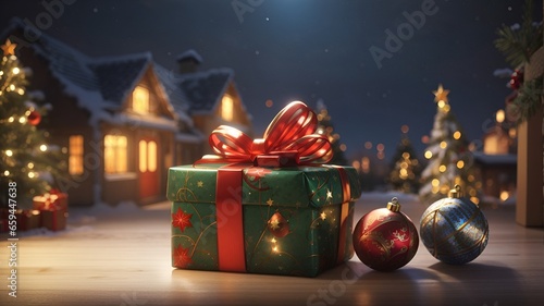 奇麗な冬の贈り物/Generative AI