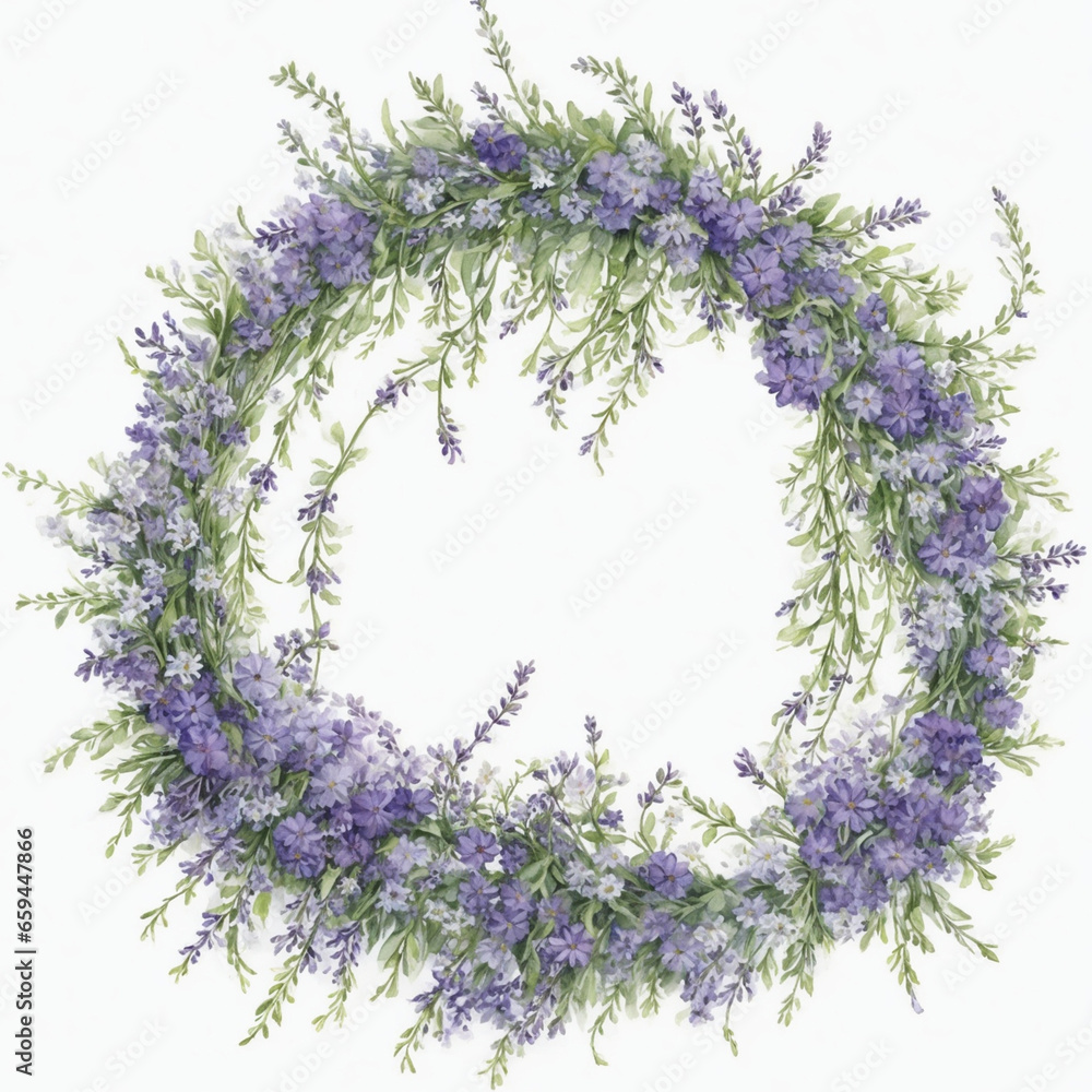 wreath of lavender wreath of lavender