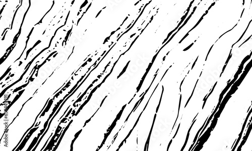 Black grunge vector texture of veins, cracks, stripes. Vector background..