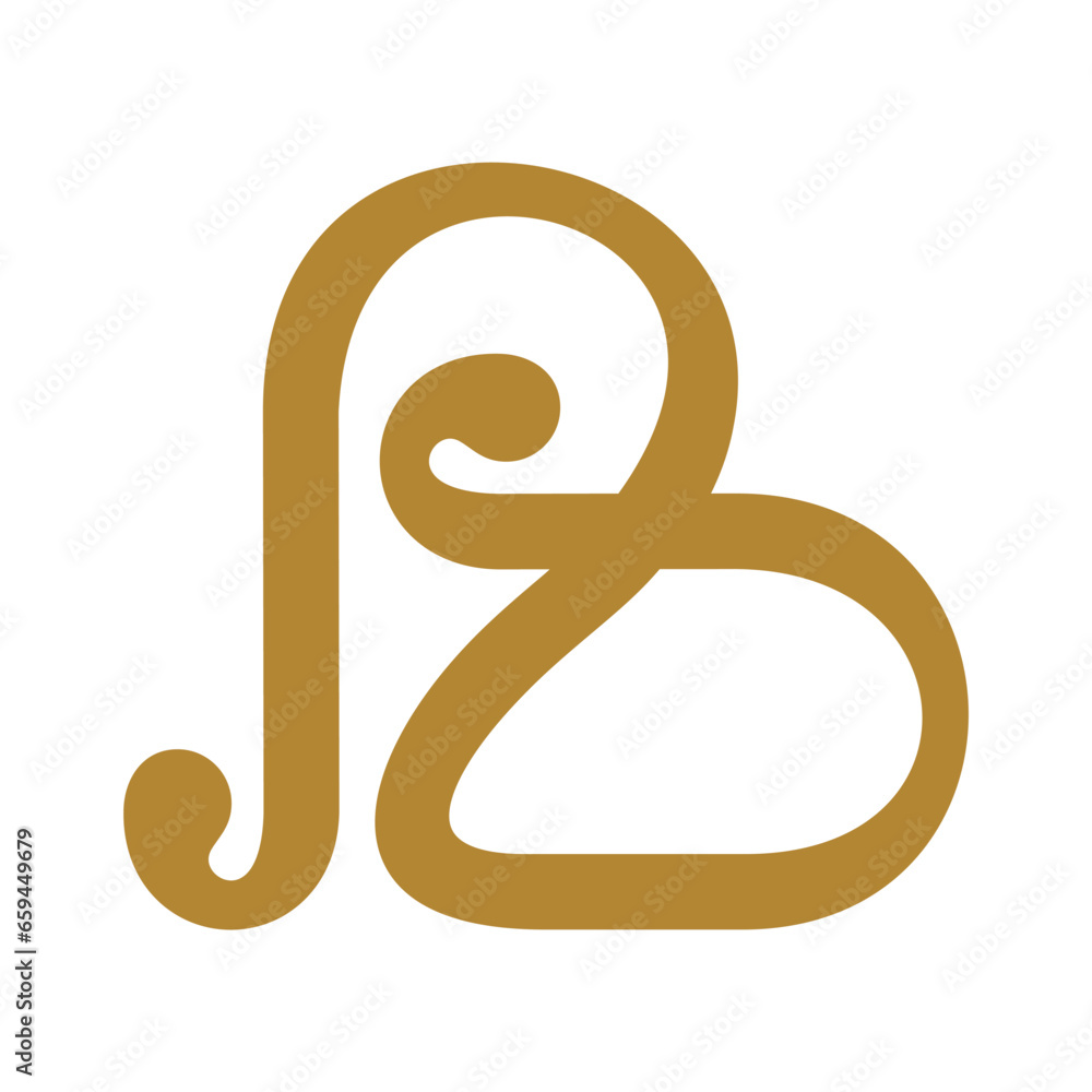 luxury initial B logo luxury initial B logo
