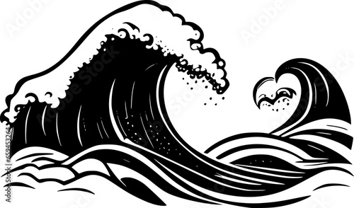 tsunami waves cartoon