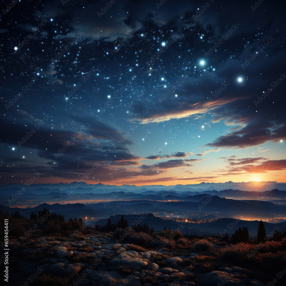 a beautiful night sky with stars
