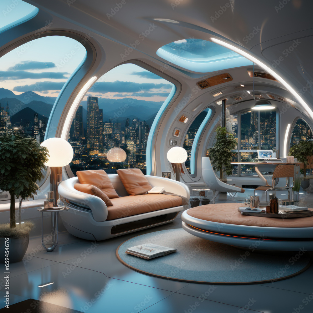 Fototapeta premium Space station is the new frontier in luxury 
