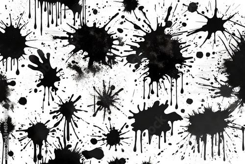 ink splashes generated by AI technology