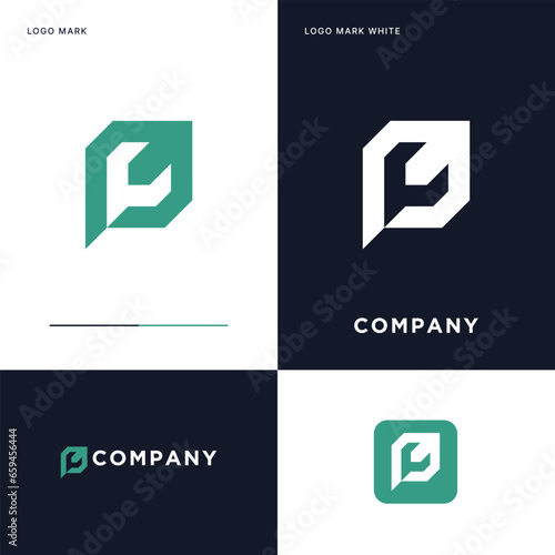 P wrench Logo Vector Icon Illustration Design