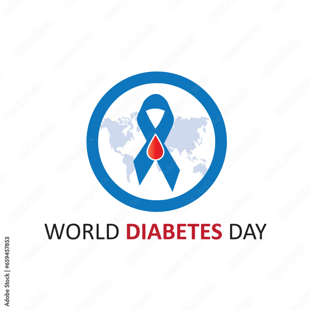 Creative illustration, poster or banner of world diabetes day awareness.Vector illustration.eps Creative illustration, poster or banner of world diabetes day awareness.Vector illustration.eps
