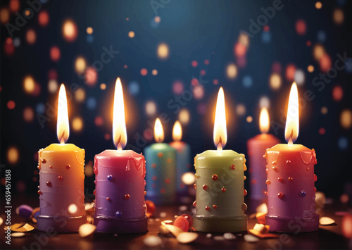 birthday burning candles