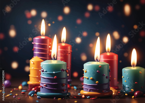 birthday burning candles
